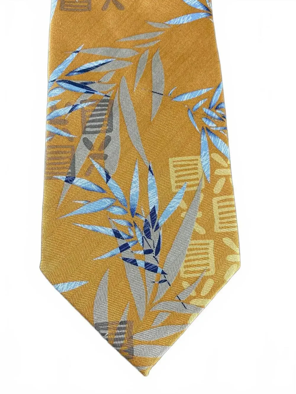 Tommy Bahama Men's‎ Silk Tropical Palm Yellow Blue Bamboo Beach Costal 56